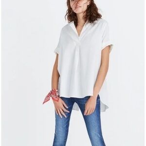 Madewell White Button Down Shirt